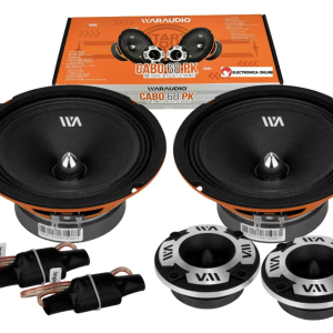 Set De Medios cabo68pk Con Tweeter Open Show 6.5 War Audio 200w